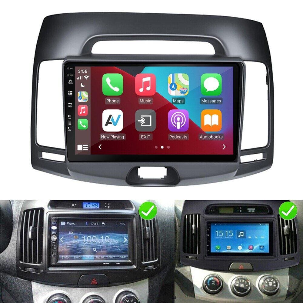 Hyundai Elantra 2006 2010 D040q 9 inch afterinstall