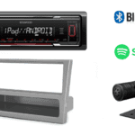 Kenwood 1-din bluetooth autoradio Opel Astra G, Corsa C, Vectra C, Vivaro (Grijs) en meer modellen