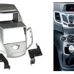 2-din inbouwframe / paneel FORD Fiesta 2008+ w/display (Silver & Black)