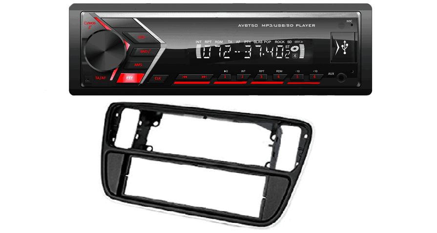 VW UP afdekplaat dashboard navigatie – Volkswagen Up – Telefoonhouders VW UP | Seat Mii | Skoda Citigo