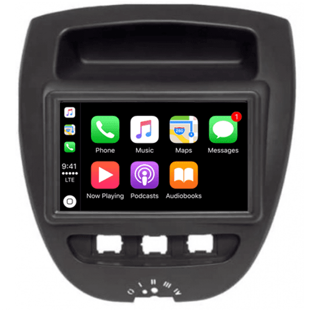 Carplay en Android 10 navigatie Citroen C1 Toyota Aygo Peugeot 107