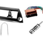 Installatie / inbouwkit Ford Ka 1996-2008 voor 1-din radio inbouwpaneel, sleutels en kabel