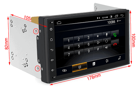 Universele 2-din autoradio - Audiovolt