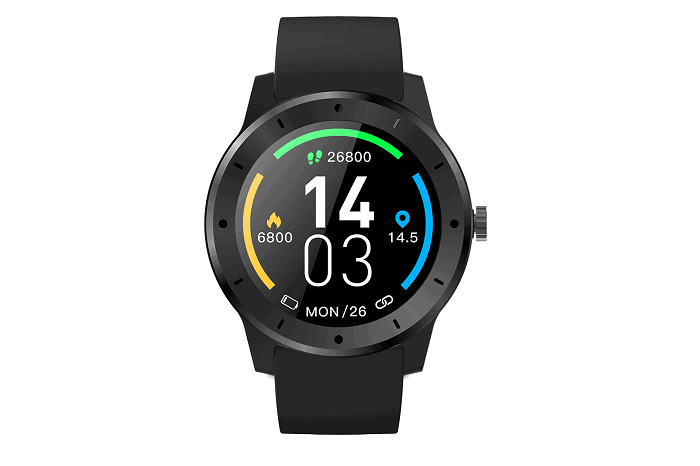 Yeer AVGPS smartwatch met gps kleur zwart - Audiovolt