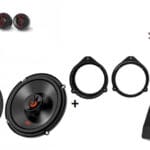 Audi A4 JBL premium speakers 2000-2008 + Subwoofer 200Watt Audio upgrade 210W / 70Watt RMS + ringen
