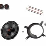 JBL Volvo S60 (2001-2009) voordeur speakers 210W / 70Watt RMS + ringen en adapter kabels