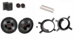 JBL Volvo S60 (2001-2009) voordeur speakers 210W / 70Watt RMS + ringen en adapter kabels