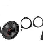 Fiat Punto JBL premium voordeur speakers (2007-2019) + Subwoofer 200Watt Audio upgrade 180W / 60Watt RMS + ringen