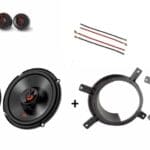 JBL Volvo XC70 voordeur BWJ (2000-2007) speakers premium 210W / 70Watt RMS + ringen