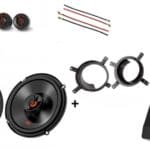 JBL Volvo XC70 voordeur speakers BWJ 2000-2007 / Subwoofer 200Watt 210W / 70Watt RMS + ringen