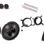 JBL Volvo voordeur S60 2001-2009 speakers +200Watt Subwoofer 210W / 70Watt RMS + ringen