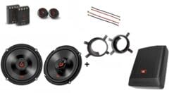 JBL Volvo voordeur S60 2001-2009 speakers +200Watt Subwoofer 210W / 70Watt RMS + ringen