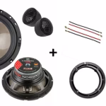 Mercedes Sprinter, Vito, Viano speakers 165mm 80 watt RMS+ ringen en adapter kabels + 200 watt subwoofer (bj vanaf 2006) | audiosystem Carbon serie