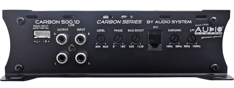 1 kanaals versterker | Audio system carbon serie | 1x 350(500) WRMS