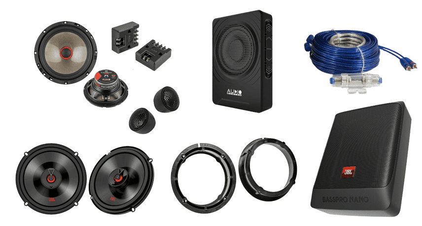 Audio upgrade per merk - Audiovolt