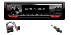 DAB / BT autoradio Citroen Jumpy, Jumper en Peugeot 1007, 307 | 4x50 watt | multicolor | Audiovolt AMS-450DAB