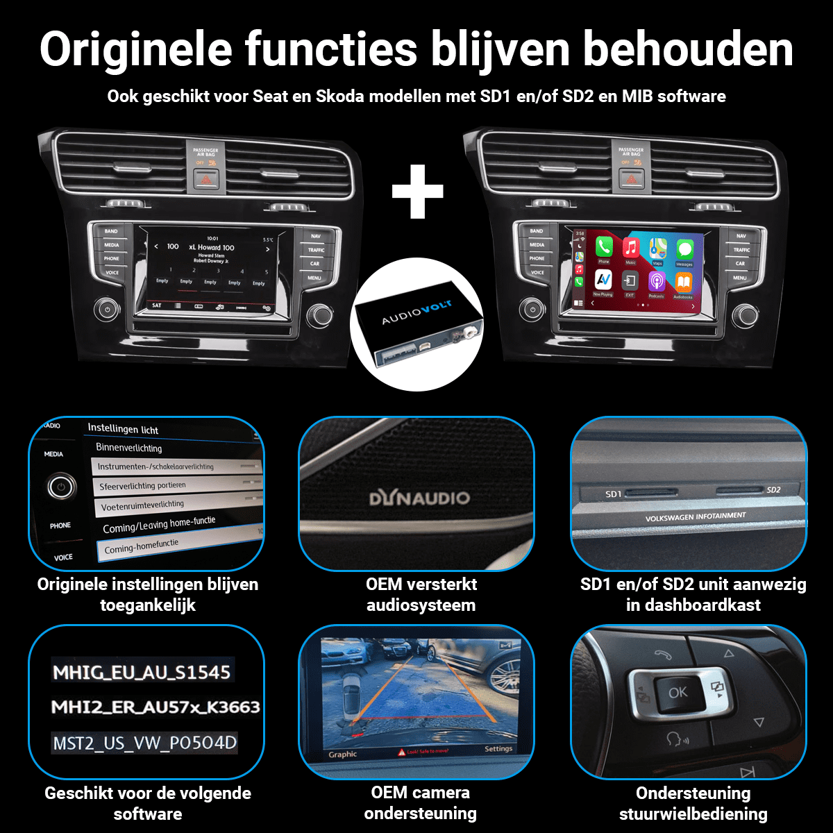 Wireless Carplay/Android auto Seat Arona 2016-2019 MIB interface
