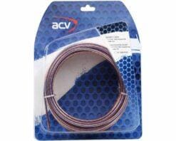 LUIDSPREKER KABEL 2 X 2,50 MM TRANSPARANT BLAUW 10M