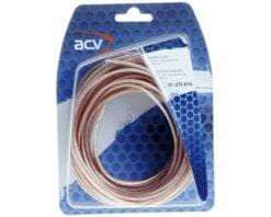 LUIDSPREKER KABEL 2 X 0,75 MM TRANSPARANT BLAUW 10 METER