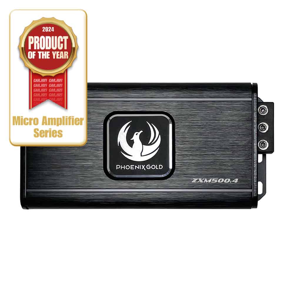 Phoenix Gold ZXM500.4 micro 4 kanaals versterker 500watts RMS