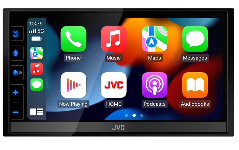 JVC KWM785DBW Carplay android auto Draadloos dab+ Audiovolt
