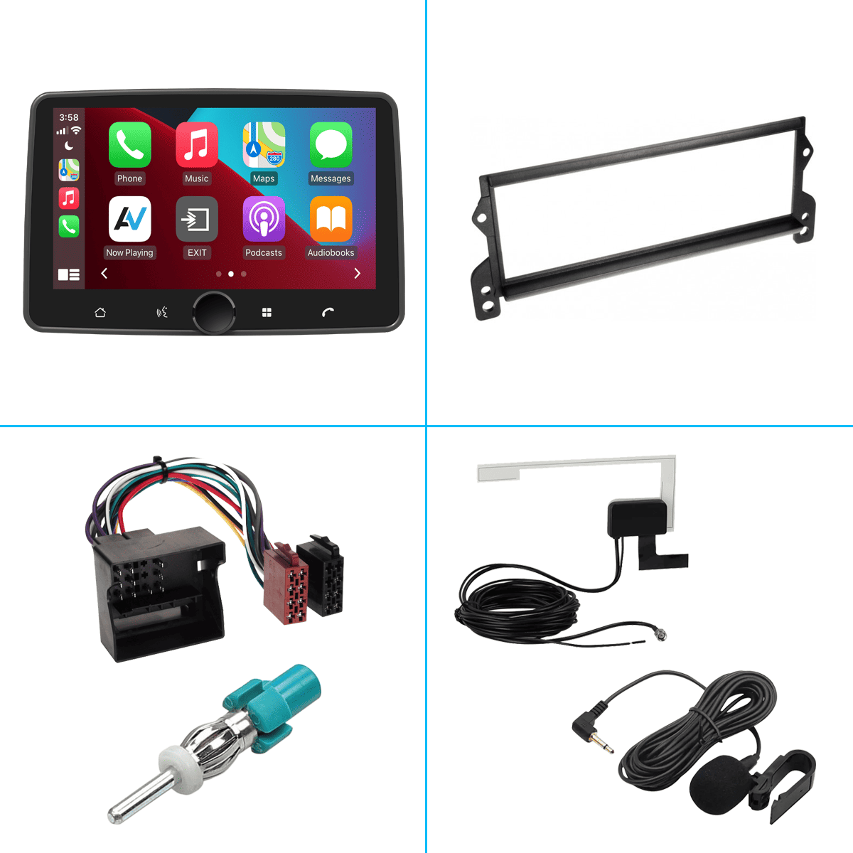 DAB+ navigatiesysteem voor Mini Cooper R50-R53 | CarPlay en Android