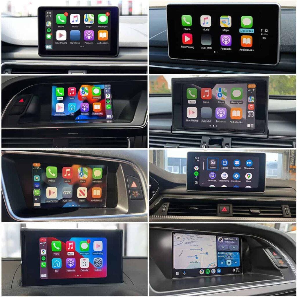 Audi A3 draadloos Carplay en Android auto interface