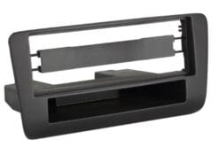 1-DIN PANEEL MET AFLEGBAKJE. AUDI A1 2010-2018 KLEUR: ZWART