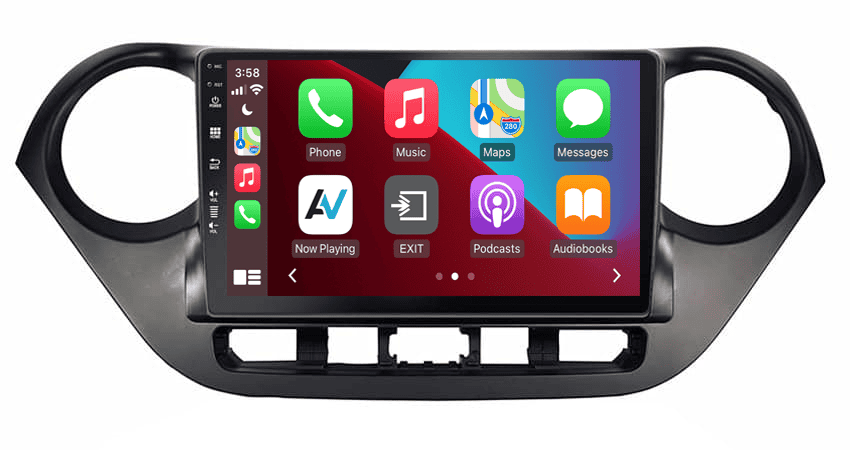 1-DIN radiopaneel Hyundai i30 (PED) 2016-2024 -> Kleur: Zwart