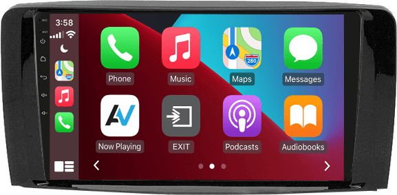 Carplay 6+128G Android 14 Navi GPS Für Mercedes-Benz R-Klasse