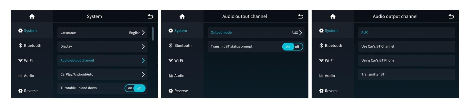 Bluetooth kanaal openen box