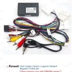 24-pins canbus interface geschikt voor Renault Clio, Master en Captur met een R-link navigatie