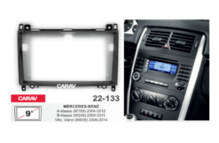 Los 9-inch frame geschikt voor de MERCEDES-BENZ A-klasse (W169) 2004-2012, В-klasse (W245) 2005-2011, Vito  2006+, Viano 2006-2014