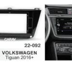 Los 10.1-inch frame geschikt voor de Volkswagen Tiguan 2016+