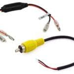 12v naar 6v en gele tulp OEM camera door solderen