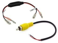 12v naar 6v en gele tulp OEM camera door solderen