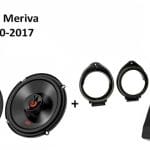 Opel Meriva speakers + Subwoofer 200Watt Audio upgrade JBL premium 180W / 60Watt RMS + ringen
