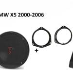 BMW X5 speakers + Subwoofer 200Watt Audio upgrade JBL 225W / 45Watt RMS + ringen