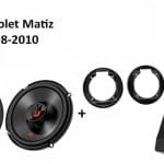 Chevrolet Matiz speakers + Subwoofer 200Watt Audio upgrade JBL premium 180W / 60Watt RMS + ringen