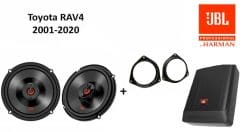 Toyota RAV4 speakers + Subwoofer 200Watt Audio upgrade JBL premium 180W / 60Watt RMS + ringen