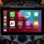 Motor Navigatie met Camera’s – Audiovolt MN5‑PRO 5″ Waterdicht, Draadloos CarPlay & Android Auto