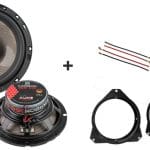 Citroën Berlingo voordeur speakers (2008-heden) Audio upgrade Audio System 110W / 70Watt RMS + ringen