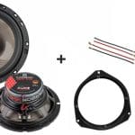 Fiat Panda voordeur speakers (2012-2019) Audio upgrade Audio System 110W / 70Watt RMS + ringen