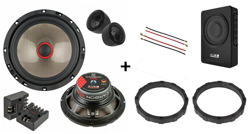 Audio Control Rio 200 Kia Rio speakers + Subwoofer 200Watt Audio upgrade Audio System 120W ...