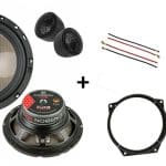 Mini Cooper One speakers + Subwoofer 200Watt Audio upgrade Audio System 120W / 80Watt RMS + ringen (bj 2002 - 2010)