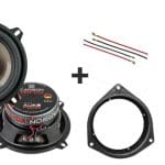 CITROËN Nemo | PEUGEOT Bipper | Fiat Fiorino, Qubo speakers Audio upgrade Audio System 105/65 Watt RMS + ringen (2008 - 2020)