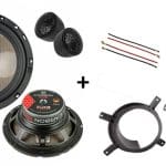 Volvo XC70 voordeur speakers 2000-2007 Audio upgrade Audio System 120W / 80Watt RMS + ringen