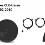 Mercedes CLK-klasse (209) speakers + Subwoofer 200Watt Audio upgrade JBL 225W / 45Watt RMS + ringen