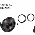 Seat Altea XL speakers + Subwoofer 200Watt Audio upgrade JBL premium 180W / 60Watt RMS + ringen