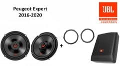 Peugeot Expert speakers + Subwoofer 200Watt Audio upgrade JBL premium 180W / 60Watt RMS + ringen